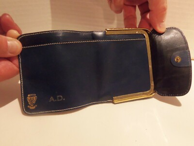 バッグ OLD GUCCI GG LEATHER ONE SHOULDER BAG GUCCI VINTAGE 1983 SHOULDER BAG & COIN PURSE - ORIGINAL BOX-CLOTH