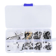 252Pcs Hardware Fastener Screw Nut Wrench Kit for Axial SCX24 Series 1/24 RC Car
