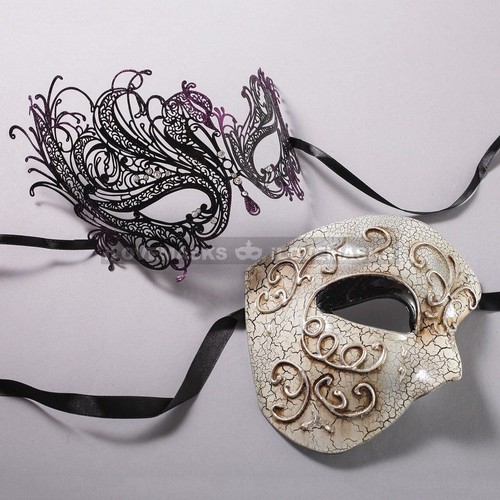 Halloween Couple's Party Masquerade Masks Phantom of the Opera Costume Mask - Picture 15 of 16