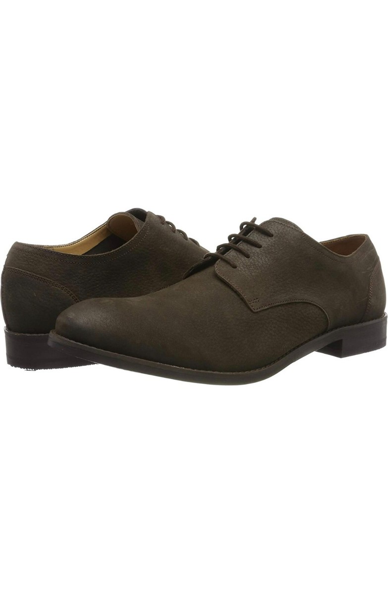 New Clarks Flow PLAIN Dark Brown Lace-Up MEN display picture 2