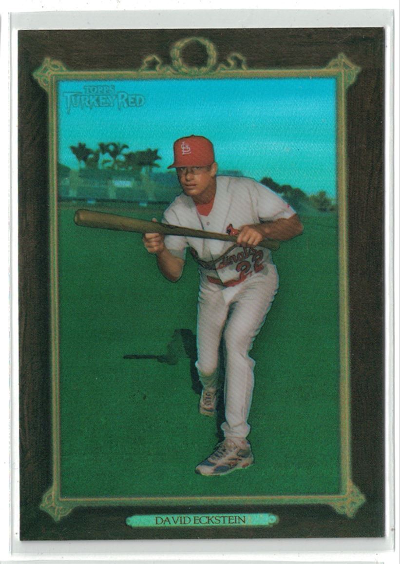 2007 Topps Turkey Red Chrome Black Refractor David Eckstein #82/99 St. Louis