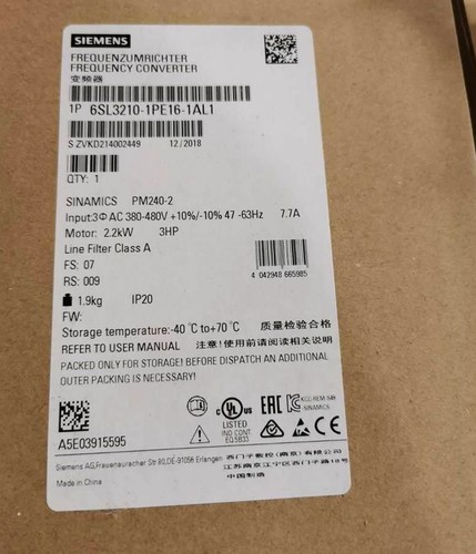 NEW Siemens 6SL3210-1PE16-1AL1 6SL3 210-1PE16-1AL1 - Picture 1 of 5