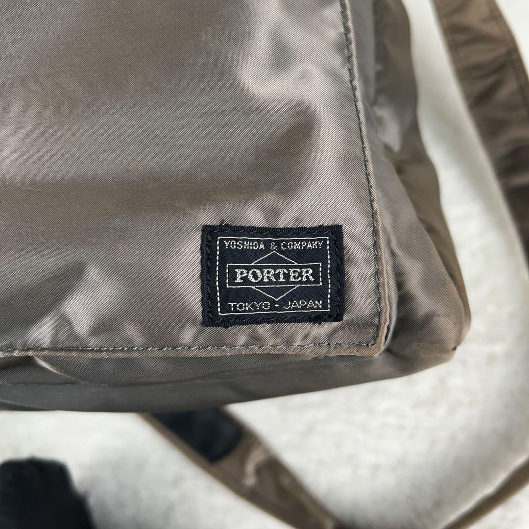 Yoshida PORTER Tanker 2Way Duffle Bag Silver GRAY Rare Yoshida PORTER Tanker 2Way Duffle Bag Silver GRAY Rare