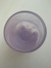 Lavender Swirl Hand Blown Art Glass Mini Vase Tumbler SIGNED/DATED Mint! — photo 10