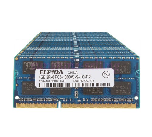40GB 10pcs Elpida 4GB 2Rx8 PC3-10600 Memory SO-DIMM Laptop DDR3 1333Mhz CL9 RAM - Picture 2 of 7