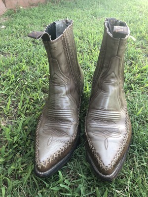 Denver Brand Western Cowboy Boots Ankle Size 8 Mens Pull On  display picture 3