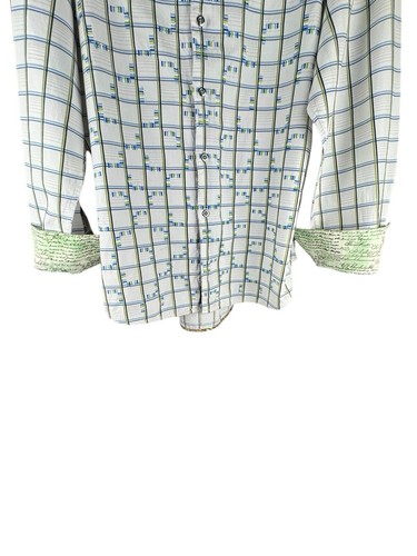 Robert Graham Men’s Long Sleeve Shirt With Embroidered All Over Design Size XL - Picture 5 of 23