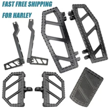 Riot CNC Footpegs Shift Lever Pegs Set For Harley Touring Street Glide Softail