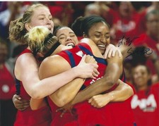 LATOYA SANDERS Signed 8 x 10 Photo WNBA Basketball WASHINGTON MYSTICS Free Ship