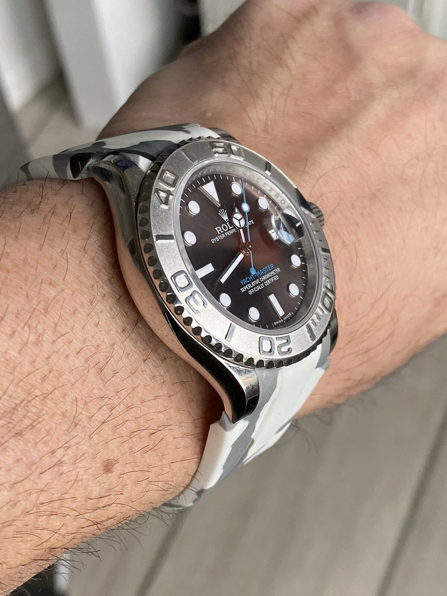 yacht master with rubber strap