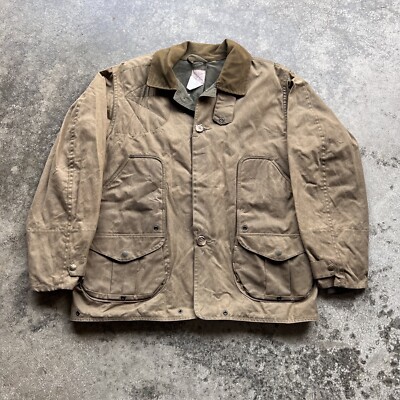 VTG Filson Shelter Cloth Waterfowl/Upland Coat Otter Green
