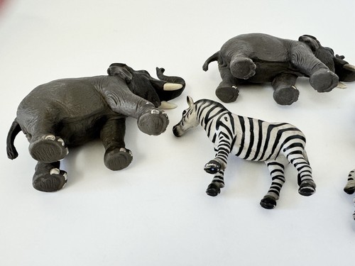 Pacchetto zebra elefante Schleich FIGURE animali 1997 in poi - Foto 7 di 9
