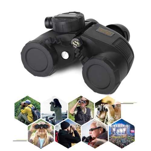7 X 50 Outdor Military Waterproof HD Binoculars With Compass Range Finder S ZO - Picture 7 of 11