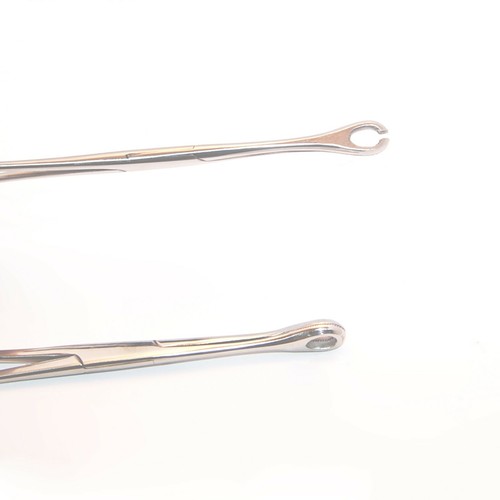 1pc 6.5" Sponge Forceps Clamps mini forester slotted lock Pierce Piercing Pliers - Picture 2 of 2