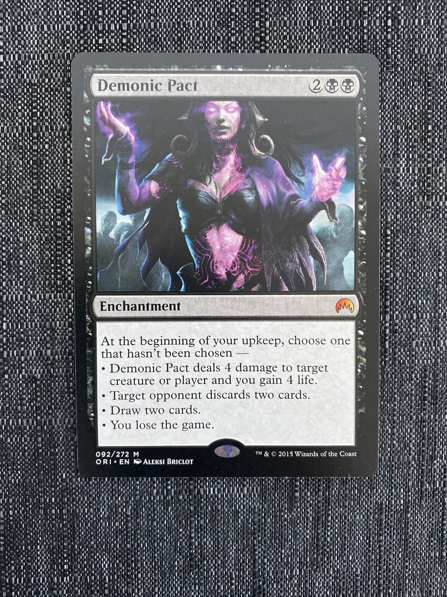 Mtg 悪魔の契約/Demonic Pact 英語版4枚　FOIL Demonic Pact Near Mint Normal English Magic Card Magic