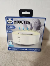 Sealy Portable Mini Diffuser 6 Aroma Pads, Rechargeable Battery, 3 Light Modes