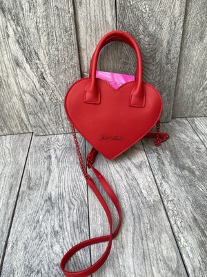 Betsey Johnson Women's Rhinestone Heart Crossbody Bag - Sparkly Evening Purse For Date Night