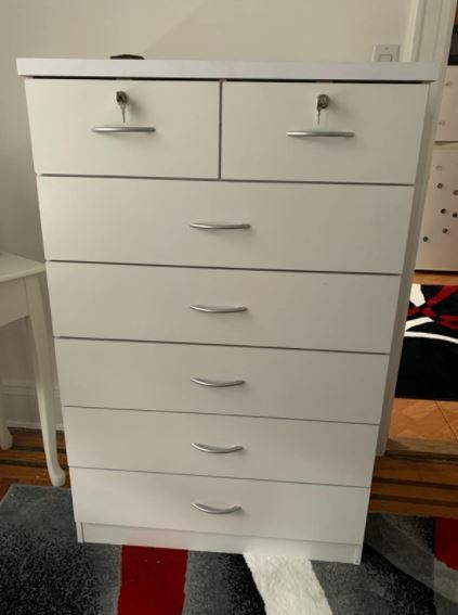 Chest of Drawers Tall White Bedroom Dresser 6 Make Up Stand Furniture Set Wood | eBay Chest of Drawers Tall White Bedroom Dresser 6 Make Up Stand Furniture Set Wood | eBay
