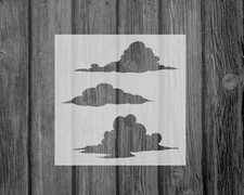 Clouds Stencil, Reusable Mylar Craft Stencil For Painting, 013