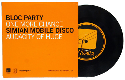 7'' Vinyl - BLOC PARTY - One More Chance / SIMIAN MOBILE DISCO - Audacity Of Huge