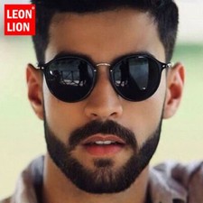 Alloy Frame Round Sunglasses - UV400 Resin Lens Glasses Retro Style Eyewears