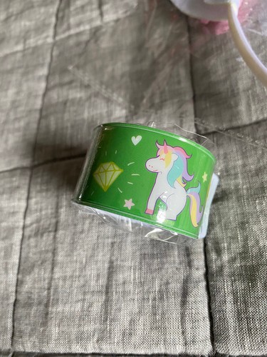 Girls Unicorn Horn headband and slapband set party both brand new pink - Picture 5 of 5