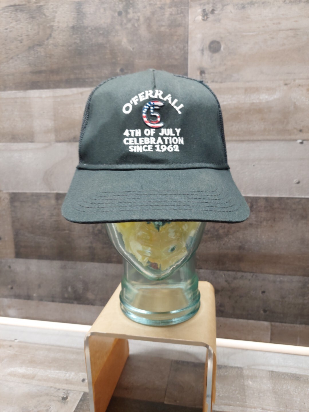 O'Ferrall (C5)4th Of July Celebration Since 1962 Black Mesh Trucker Snapback Hat