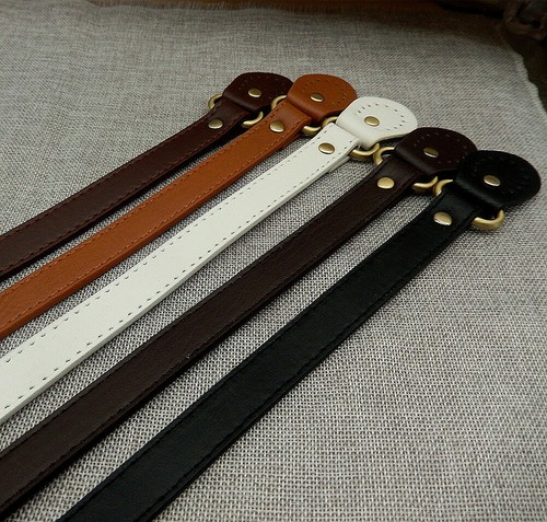 2Pcs DIY Leather Shoulder Handbag Replacement Purse Handle Bag Strap 60cm - Picture 3 of 13