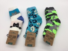 New 3 Pair NORTHEAST OUTFITTERS COZY CABIN Socks Youth 10K - 4 NWT