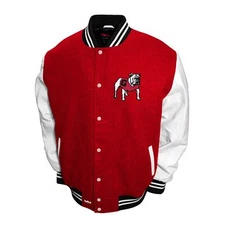 Franchise Club Mens NCAA Wool Varsity Letterman Jacket