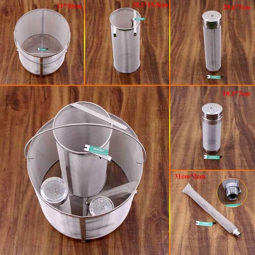 Homebrew Beer Wine Brewing Mesh Grain Basket Dry Hop Hopper Filter