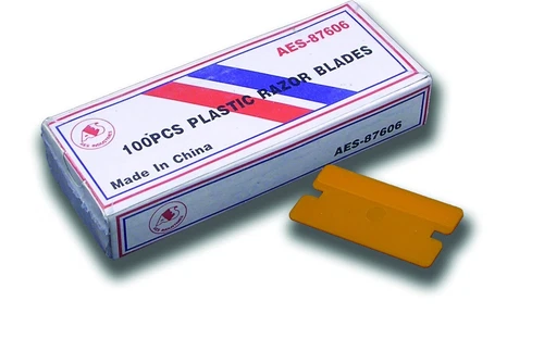 1 INCH PLASTIC RAZOR BLADES WINDOW CLEANING - PACK OF 100