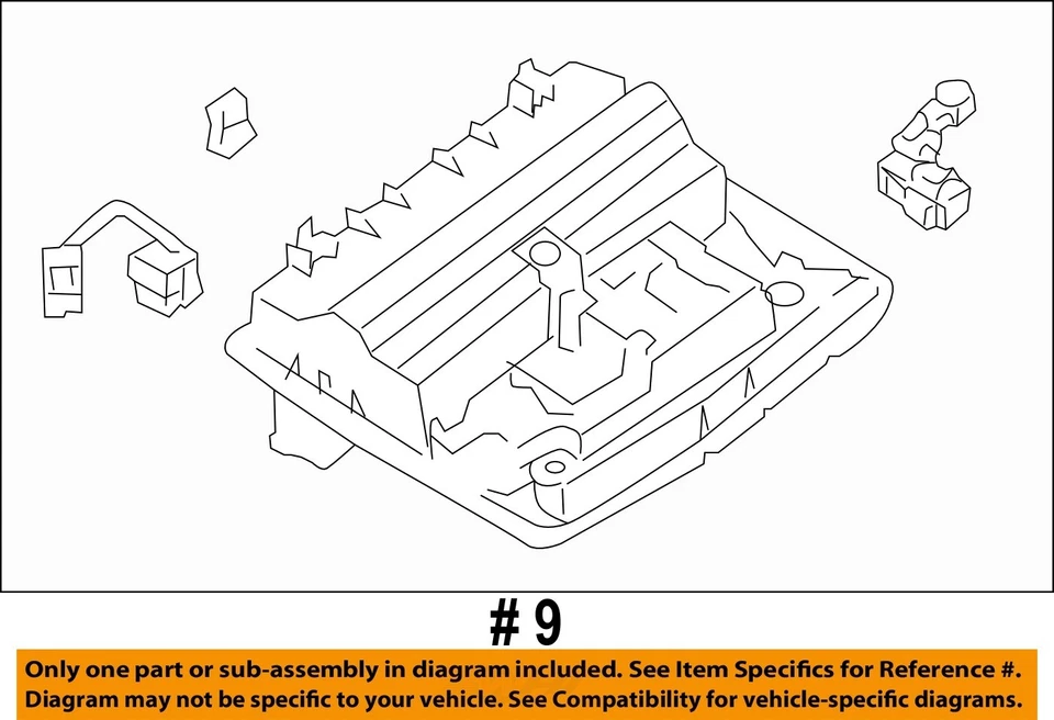 Used Front Upper Center Console fits: 2017 Nissan Pathfinder roof w/navigation s Foto 4 de 4