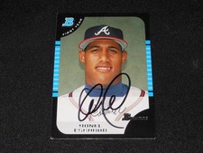 Atlanta Braves Yunel Escobar Signed 2005 Bowman Autograph Card #BDP88  TOUGH 113