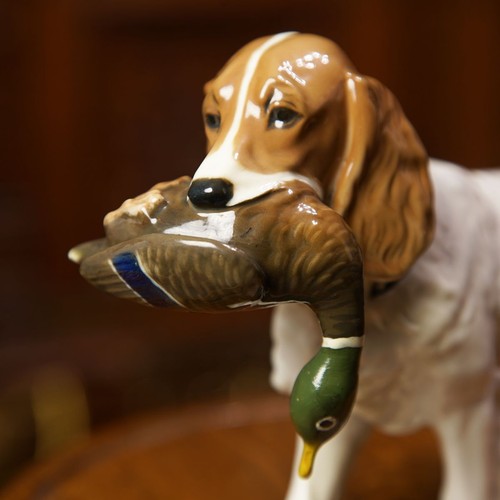 Rare Vintage Rosenthal Porcelain Figurine Hunting Spaniel 1960's MADE IN GERMANY - Picture 6 of 9