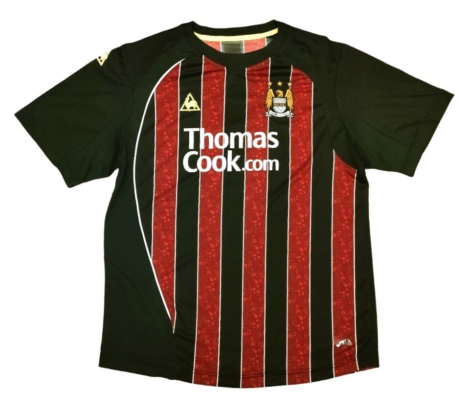 Manchester City 2008/09 Away Le Coq Sportif Large Football Shirt