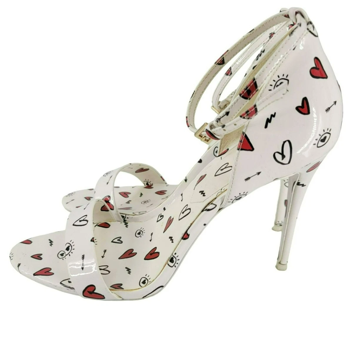 White heels shop size 9