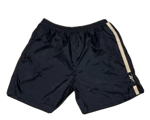 Sz XL VTG NAVY Reebok Swim Trunks Mesh Lined With Pockets - Picture 2 of 6