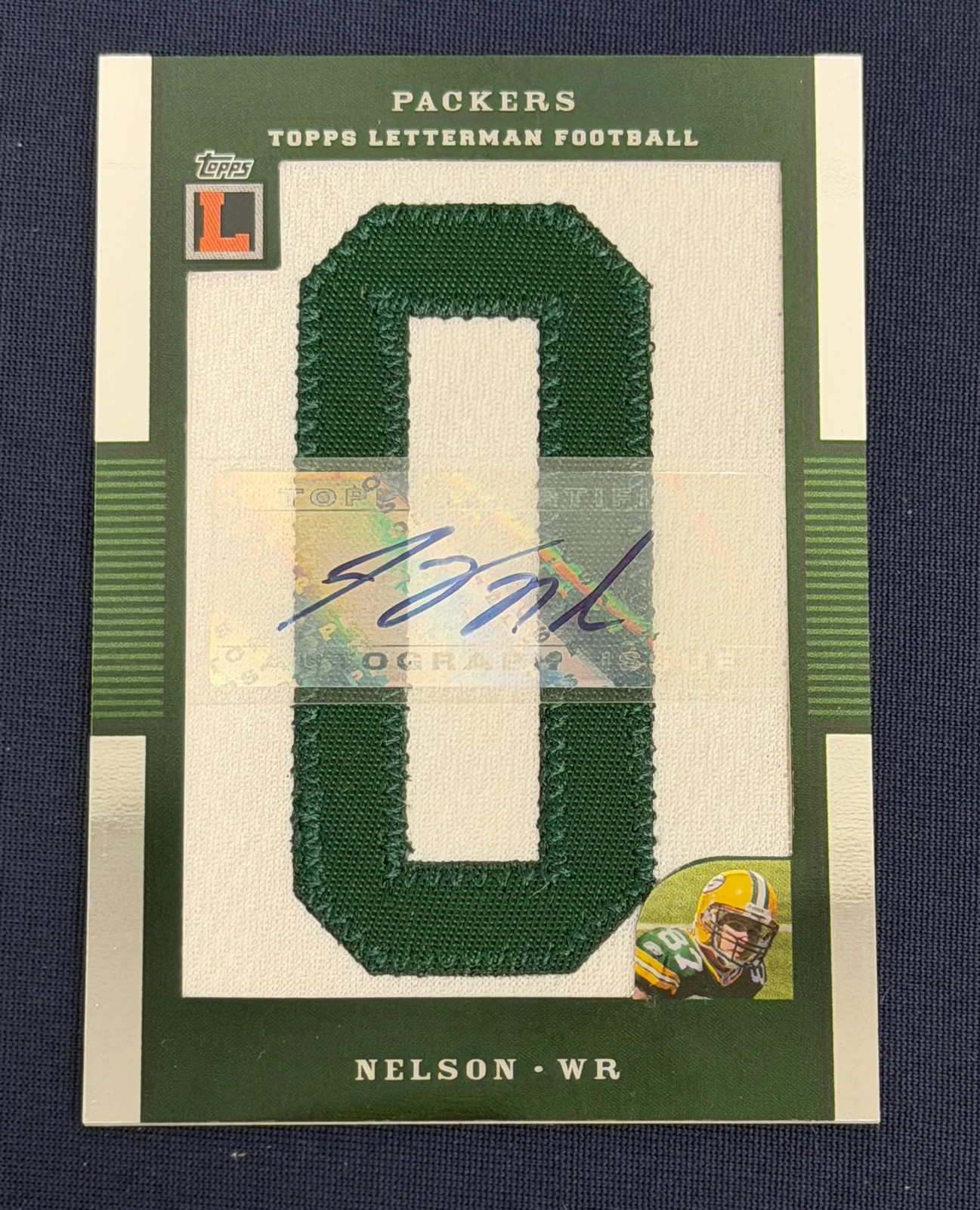 Jordy Nelson Topps Letterman Patches Autograph #APJN Base