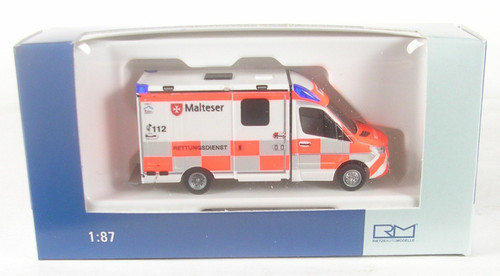 Mercedes-Benz Sprinter Stobel RTW´18 Malteser Marburg 1:87 Rietze - Bild 1 von 1
