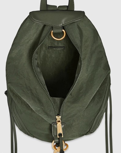 Rebecca Minkoff Julian Small Backpack Women's Green Paratrooper Bag - Picture 3 of 12