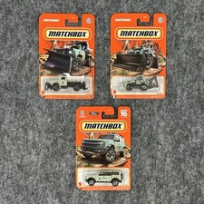 Lot Of 3 Matchbox National Parks Vehicles Backhoe Plow Master 6000 Ford Bronco