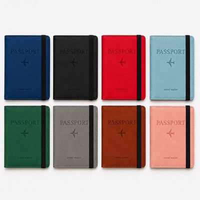 Reisepass Hülle Passport RFID Etui Tasche PU Leder Reise Mappe Pass Ausweis