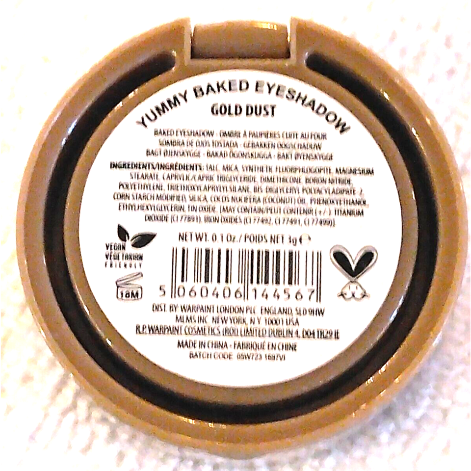 W7 Yummy Eyes Baked Eye Shadow Gold Dust Cruelty Free 0.10 oz. | eBay