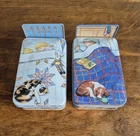 Vintage Hunkydory Sweet Dreams Bedtime Tins Dana Kubick 1991 England Boy Girl