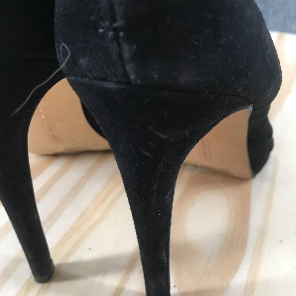 Vince Camuto High Heels Womens 10 M Gladiator Lace Up Stiletto Black Leather - Image 4 of 4