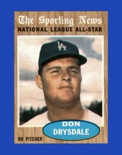 1962 Topps Set-Break #398 Don Drysdale As NM-MT OR BETTER *GMCARDS*