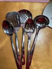 Set of 5 Stainless Steal Professional Kitchen Utensils, Excellent Condition