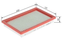 Bosch Luftfilter F 026 400 101 FüR Nissan Infiniti