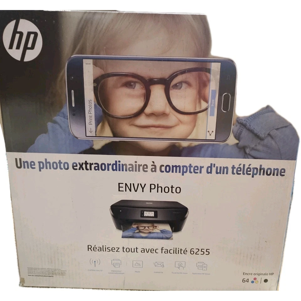 HP ENVY 6255 All-In-One Inkjet Wireless PHOTO Printer New Sealed Box NIB - Image 4 of 4